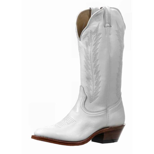 3910 Bottes Boulet western country Bout cowboy moyen blanche femme