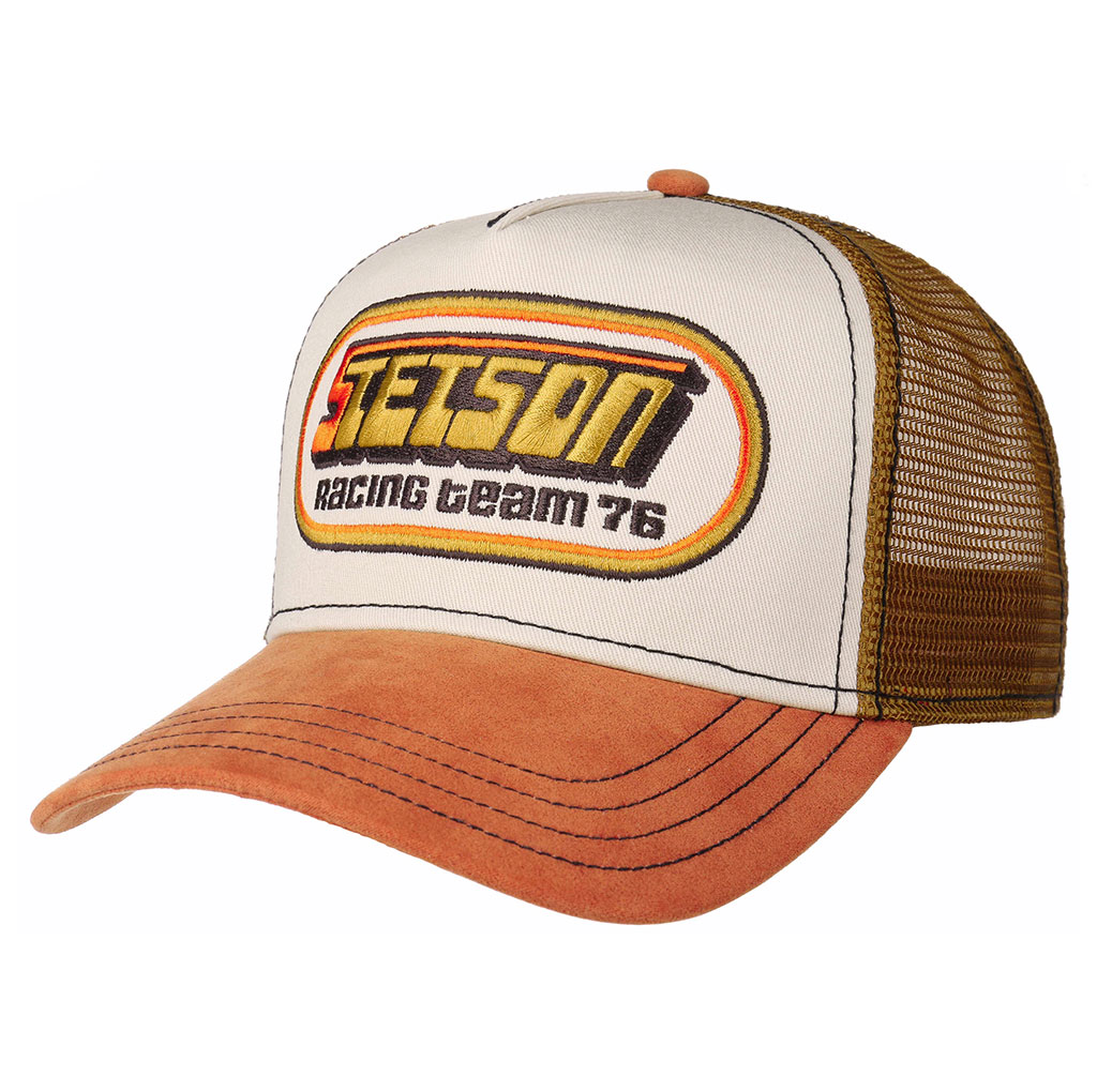 Casquette Stetson Trucker Cap Racing Western beige/orange homme, femme ...