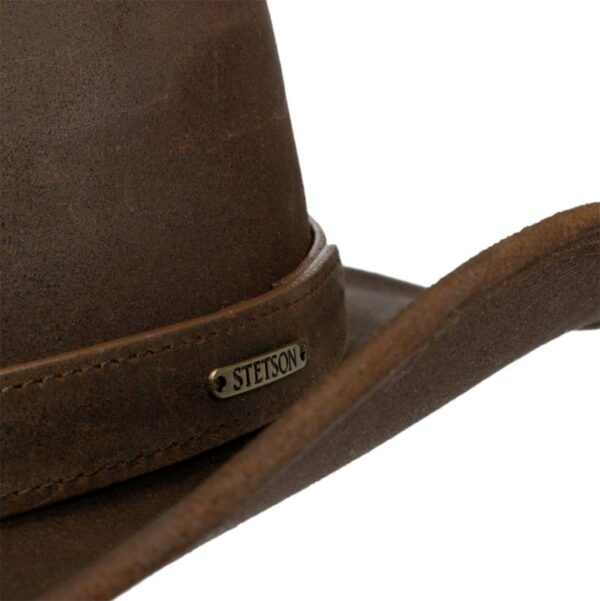 2797303 Stetson CHAPEAU WESTERN Western Calf Split cuir marron unisexe